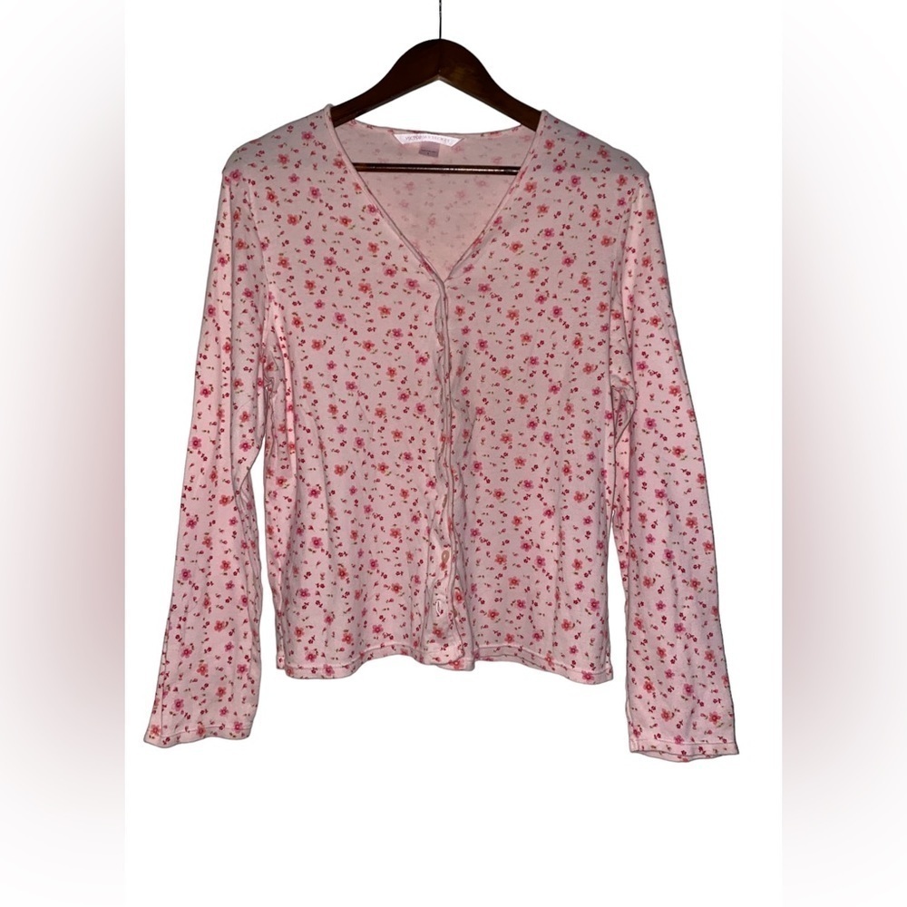 Victoria Secret Floral Button Up Top Women L‎ Cottagecore Prairie